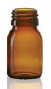 Toon details voor 30 ml siroopfles, amber, type 3 geblazen glas Afbeelding van 30 ml siroopfles, amber, type 3 geblazen glas
