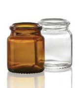 Toon details voor 18 ml tabletpot, helder, type 3 geblazen glas Afbeelding van 18 ml tabletpot, helder, type 3 geblazen glas