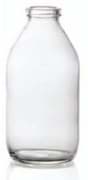 Toon details voor 250 ml infuusflacon, helder, type 2 geblazen glas Afbeelding van 250 ml infuusflacon, helder, type 2 geblazen glas