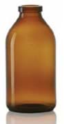 Toon details voor 250 ml infuusflacon, amber, type 2 geblazen glas Afbeelding van 250 ml infuusflacon, amber, type 2 geblazen glas