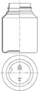 Toon details voor 75 ml Dudek™ Tabletpot model 7545 Afbeelding van 75 ml Dudek™ Tabletpot model 7545
